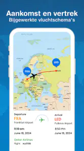 Realtime vluchtvolger screenshot