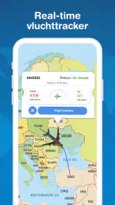 Realtime vluchtvolger screenshot