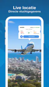 Realtime vluchtvolger screenshot