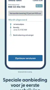 Remitly: Geld versturen snel screenshot