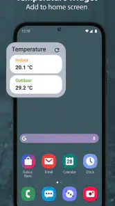 Kamer temperatuur Meter screenshot