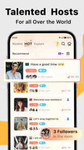 Saada – Live Groepschat App screenshot