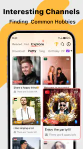 Saada – Live Groepschat App screenshot