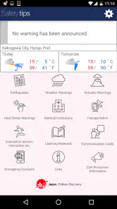 Safety tips screenshot