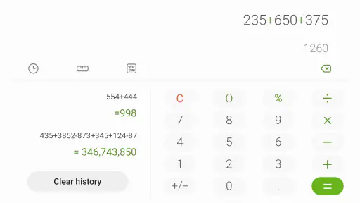 Samsung Calculator 4