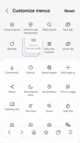 Samsung Internet Browser screenshot