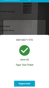 Scan App - Ticketkantoor screenshot