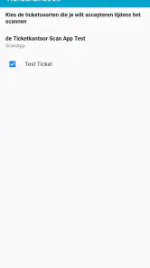 Scan App - Ticketkantoor screenshot