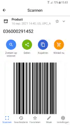 Scanner voor QR- en barcodes 6