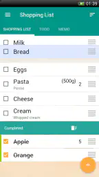 Shopping list - check list 1