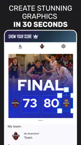Show Your Score: Sports Design screenshot