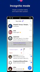 SimpleX Chat screenshot