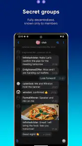SimpleX Chat screenshot