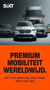 SIXT rent. share. ride. plus. screenshot