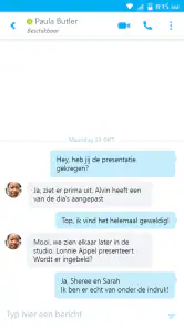Skype for Business for Android screenshot