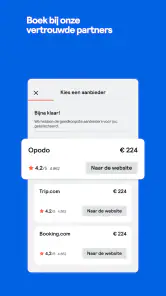 Skyscanner Vluchten Hotels screenshot