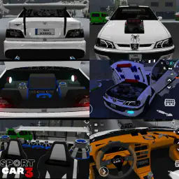 Sport car 3 : Taxi & Police -  1