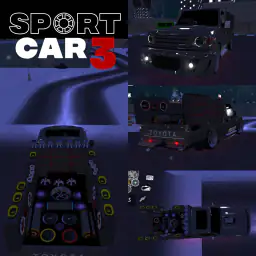 Sport car 3 : Taxi & Police -  5