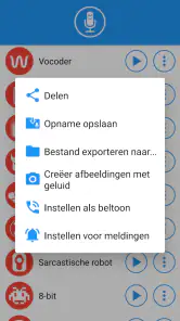 Stemvervormer met effecten screenshot