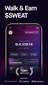 Sweat Wallet: het beloont je! screenshot