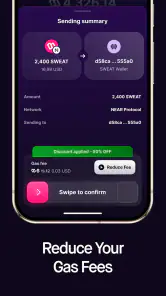 Sweat Wallet: het beloont je! screenshot