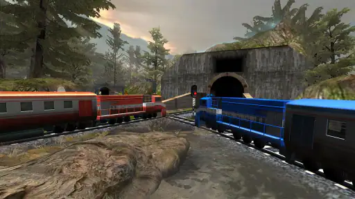 Train Racing Games 3D 2 Player 4