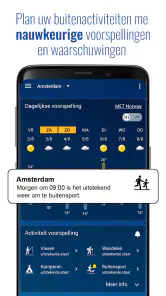 Transparante klok en weer screenshot