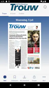 Trouw digitale krant screenshot