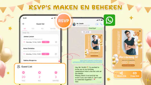 Uitnodiging, Kaarten Sjablonen 3