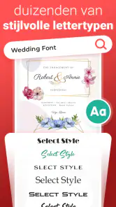 uitnodiging maker bruiloft screenshot