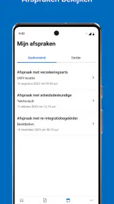 UWV-app screenshot