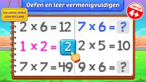 Vermenigvuldigen voor kinderen screenshot