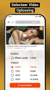 Videodownloader-Videospeler screenshot