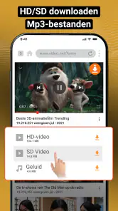 Videodownloader-Videospeler screenshot