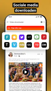 Videodownloader-Videospeler screenshot