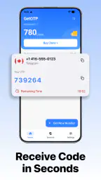 Virtual Number & SMS - GetOTP 5