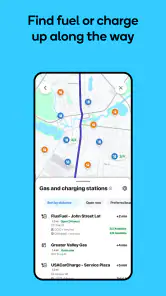 Waze-navigatie en live verkeer screenshot