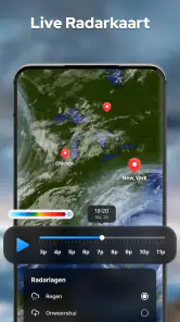 Weersverwachting, Lokale Radar screenshot