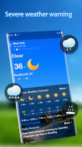 Weersvoorspelling - Widget screenshot