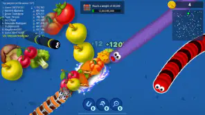 Worms Zone - Hongerige slang screenshot