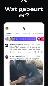 X (Voorheen Twitter) screenshot