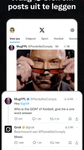 X (Voorheen Twitter) screenshot