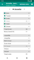 Yatzy Score Kaart 2