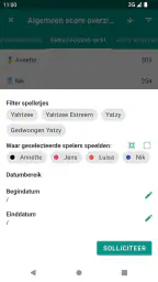 Yatzy Score Kaart 6
