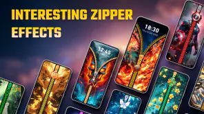 Zipper Lock Screen, Wallpapers screenshot