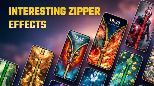 Zipper Lock Screen, Wallpapers 2