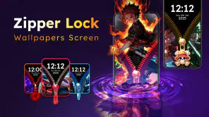 Zipper Lock Wallpapers Screen screenshot