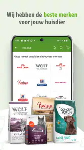 zooplus: online dierenwinkel screenshot