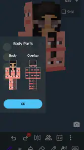 3D Skin Editor for Minecraft screenshot