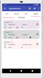 Agenda da Unha: Para Manicures screenshot
